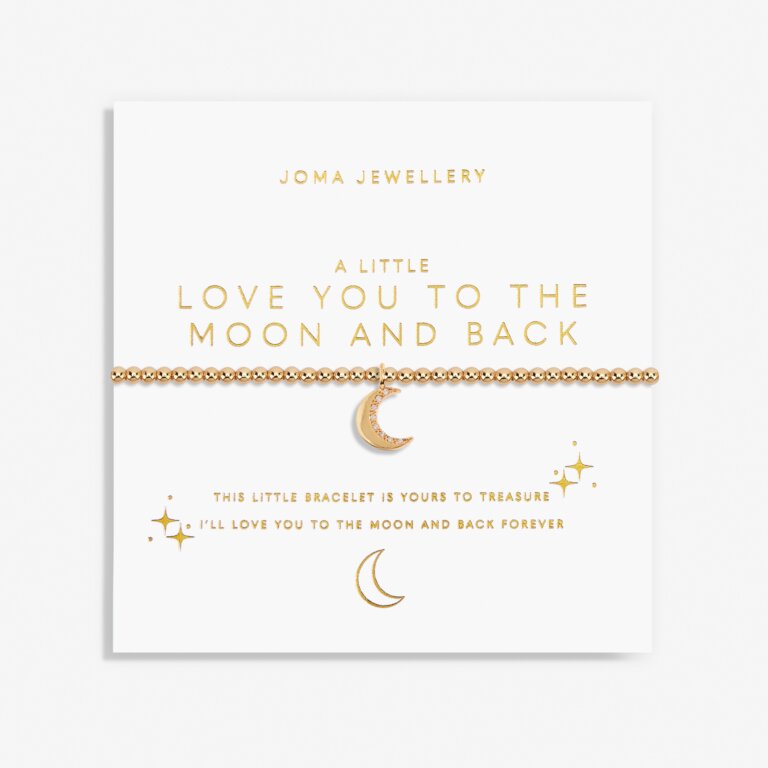 Joma Jewellery Gold A Little Love You To The Moon and Back Gold Bracelet