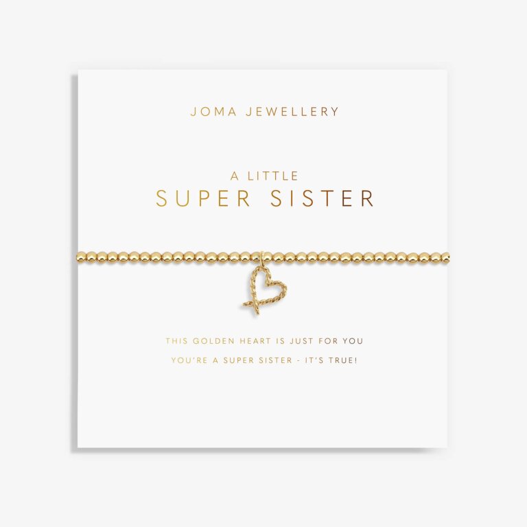 Joma Jewellery Golden Glow A Little Super Sister Bracelet