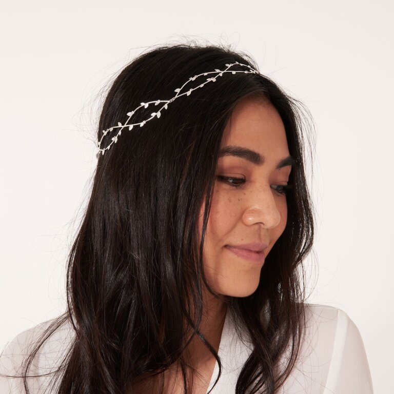 Joma Jewellery Hair Accessories Happy Ever After Pearl CZ Wave Hair Crown