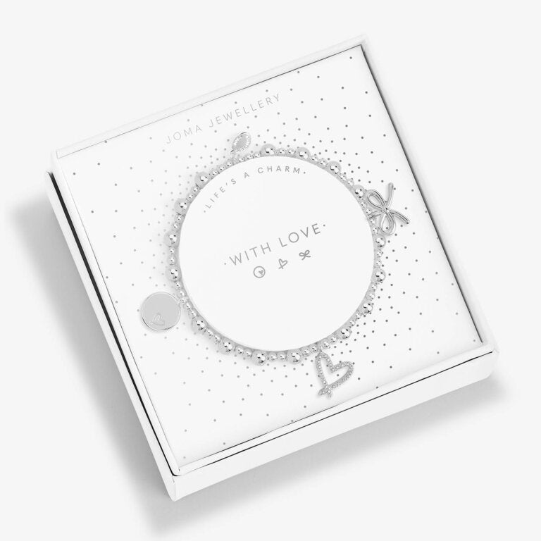 Joma Jewellery Lifes A Charm With Love Silver Charm Bracelet