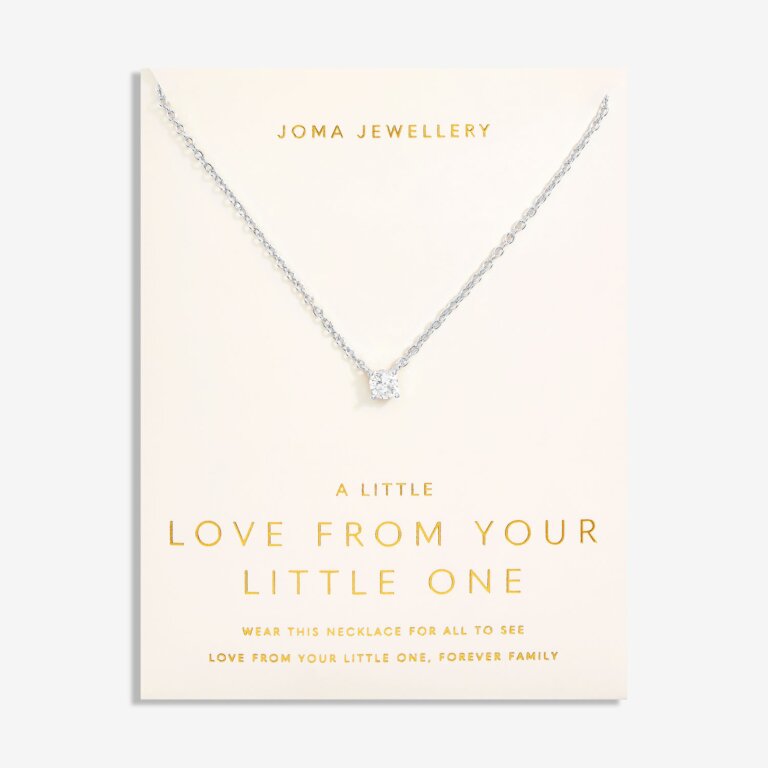Joma Jewellery Love From Your Little Ones One Silver Plated Necklace