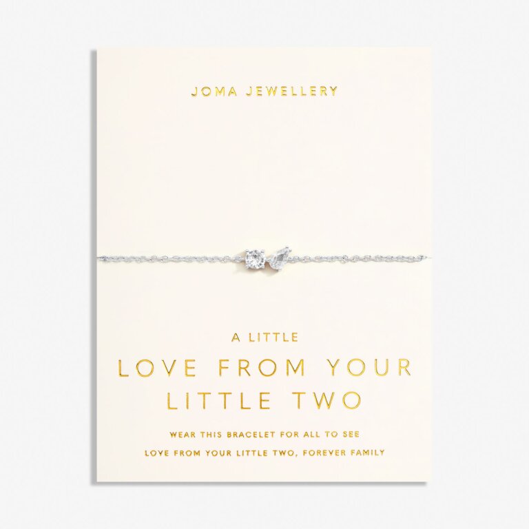 Joma Jewellery Love From Your Little Ones Two Silver Plated Bracelet