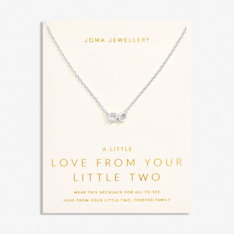 Joma Jewellery Love From Your Little Ones Two Silver Plated Necklace