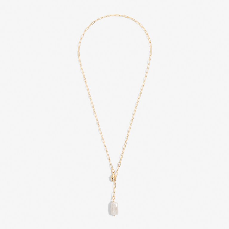Joma Jewellery Lumi Pearl Chain Gold Necklace