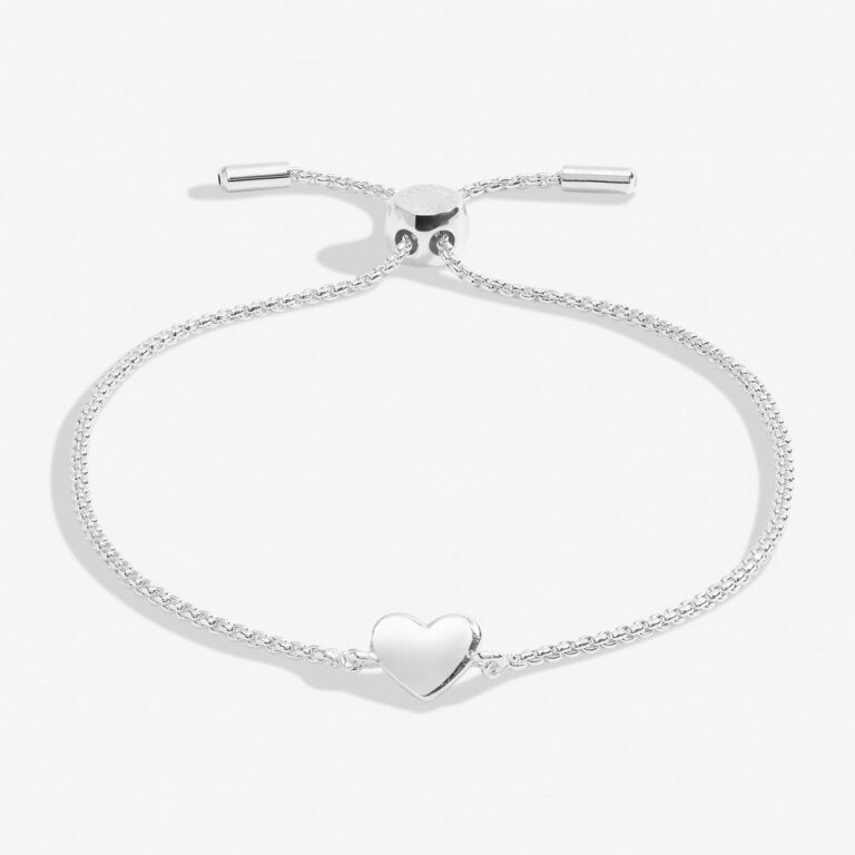 Joma Jewellery Mini Charms Heart Silver Plated Bracelet