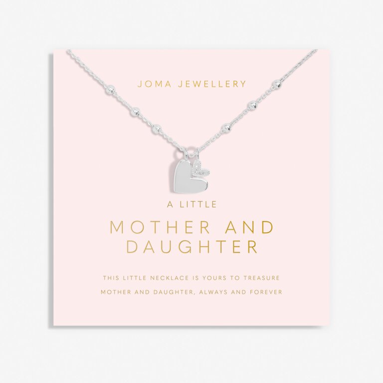 Joma Jewellery Mother's Day A Little Necklace Mother And Daughter Silver Plated Necklace