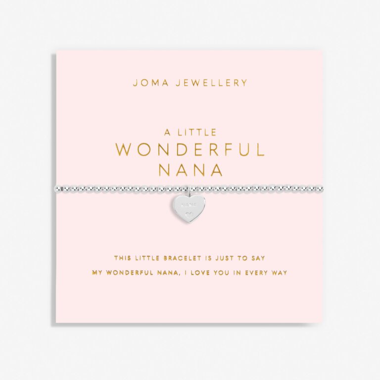 Joma Jewellery Mother's Day Grandparent A Little Wonderful Nana Silver Plated Bracelet