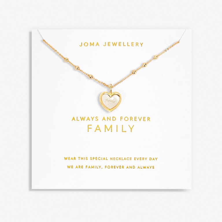 Joma Jewellery My Moments Always And Forever Family Gold Necklace