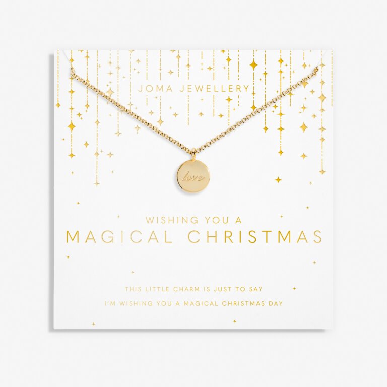 Joma Jewellery My Moments Christmas Wishing You A Magical Christmas Gold Necklace
