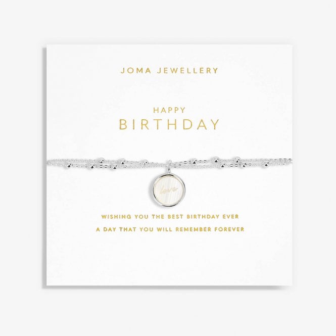 Joma Jewellery My Moments Happy Birthday Silver Bracelet