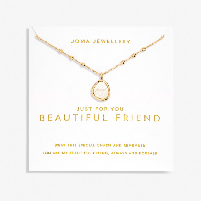 Joma Jewellery My Moments Just For You Beautiful Friend Gold Necklace
