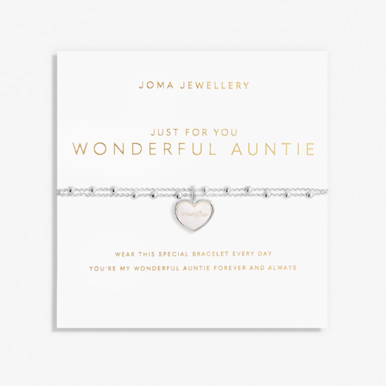 Joma Jewellery My Moments Just For You Wonderful Auntie Silver Bracelet