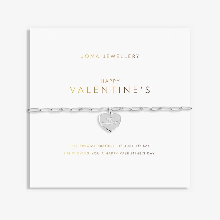 Joma Jewellery My Moments, Valentines Happy Valentines Silver Bracelet