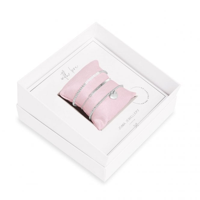 Joma Jewellery Occasion Gift Box With Love Bracelets