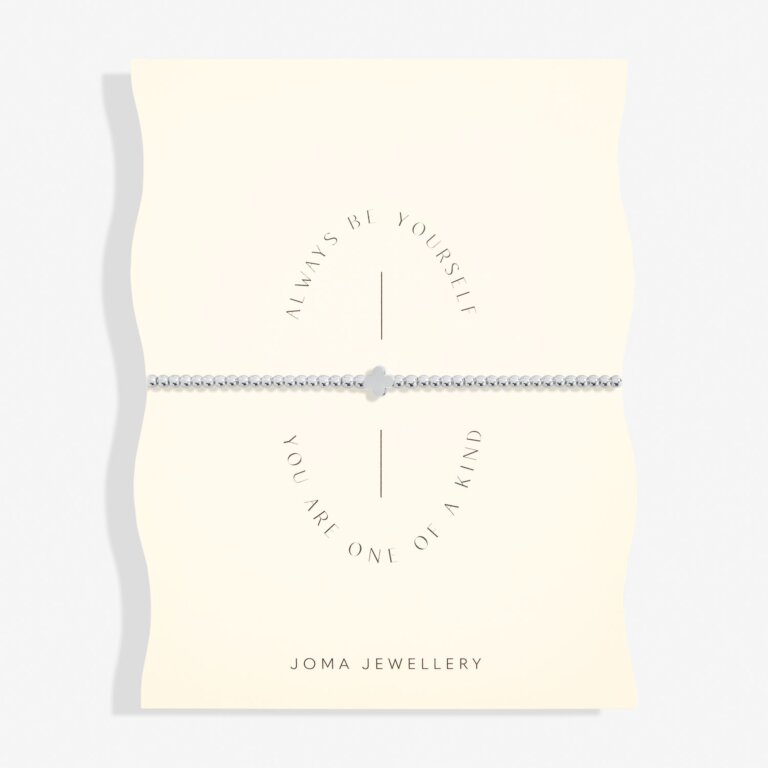 Joma Jewellery Share Happiness Always Be Yourself, You Are One Of A Kind Silver Plated Bracelet