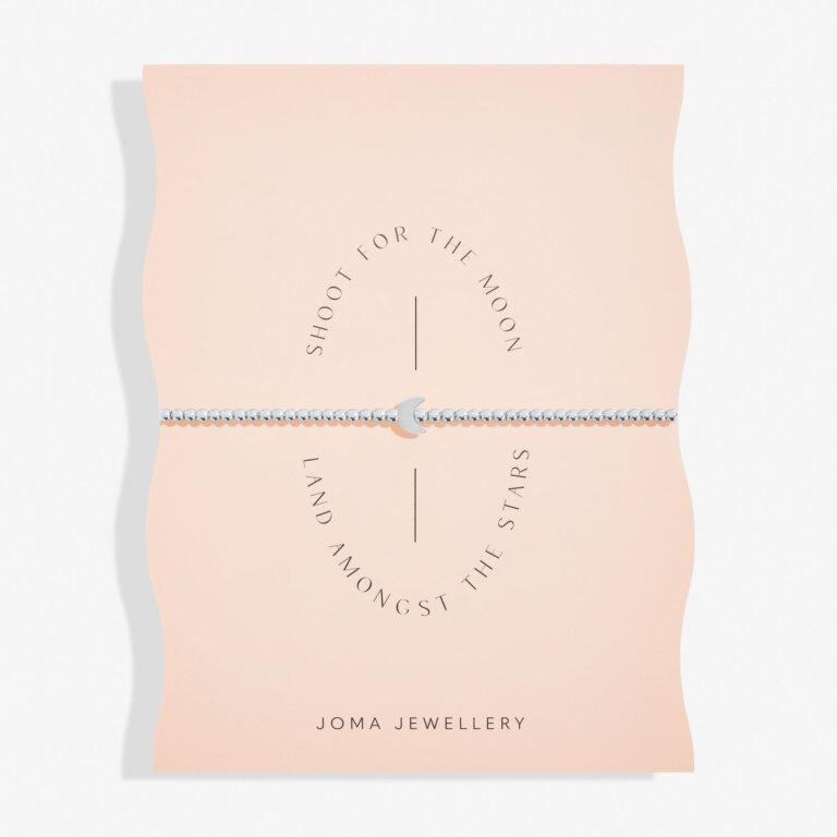 Joma Jewellery Share Happiness Shoot For The Moon, Land Among The Stars Silver Plated Bracelet