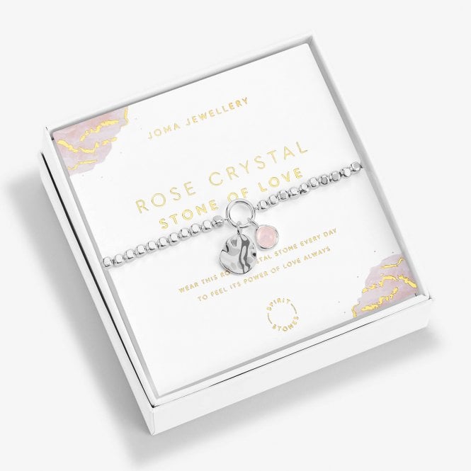 Joma Jewellery Spirit Stones Rose Crystal Silver Bracelet