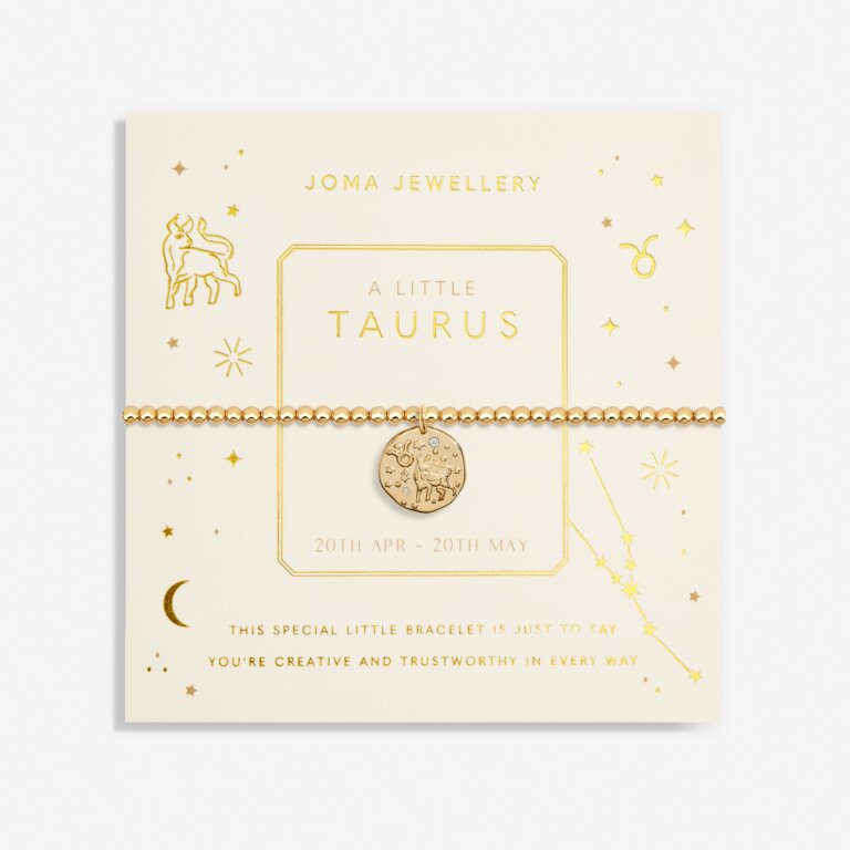 Joma Jewellery Star Sign A Little Taurus Gold Plated Bracelet