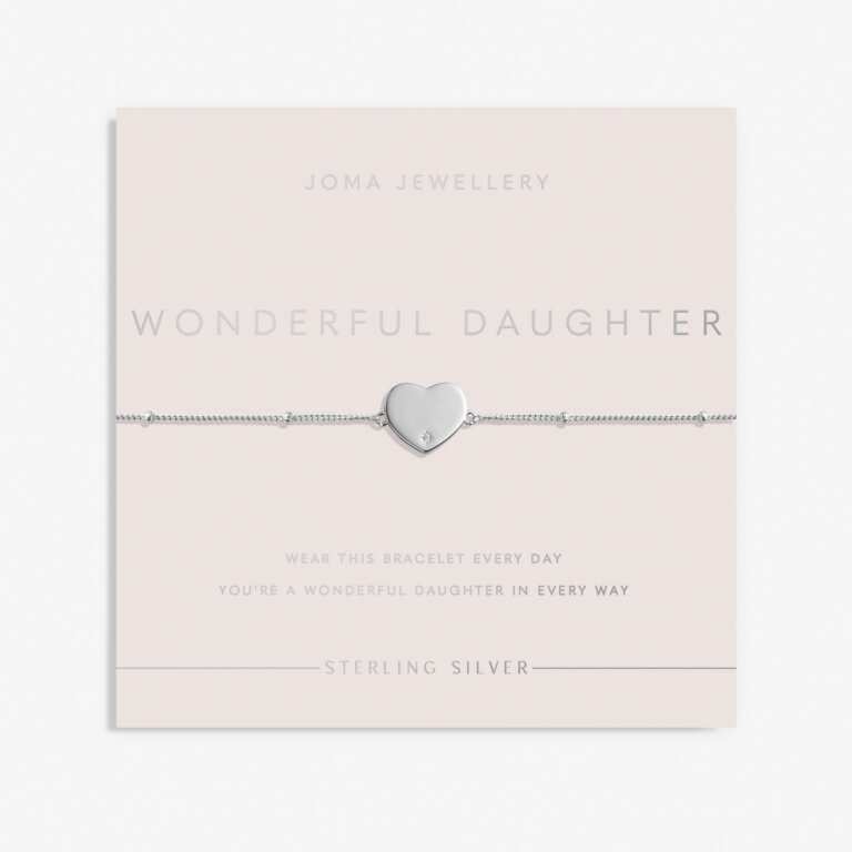 Joma Jewellery Sterling Silver Wonderful Daughter Bracelet