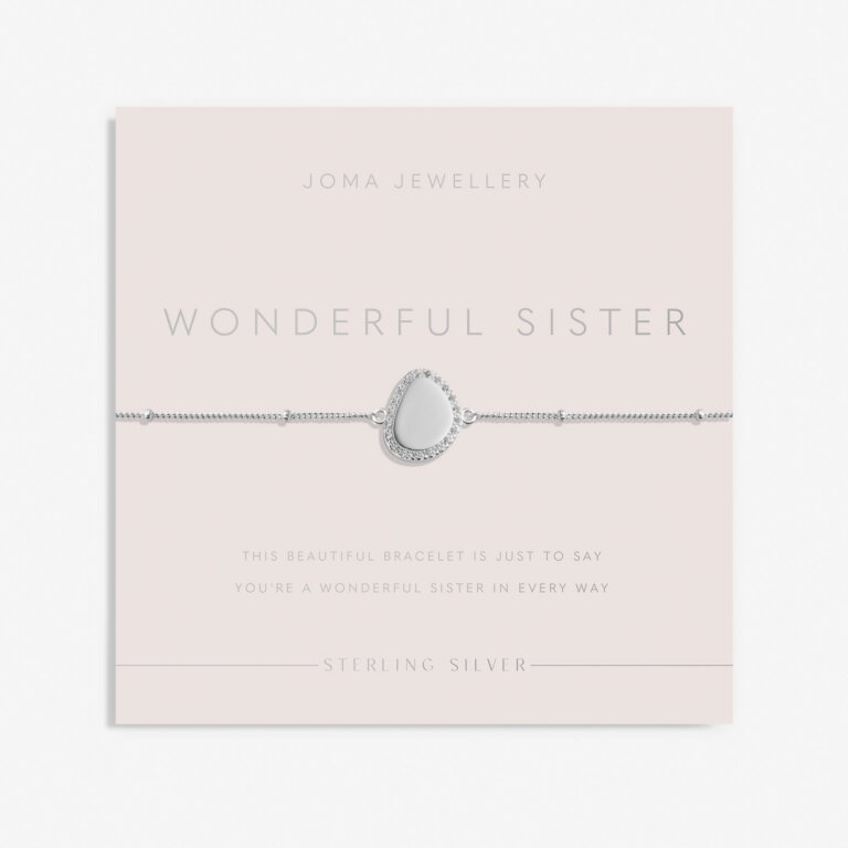 Joma Jewellery Sterling Silver Wonderful Sister Bracelet