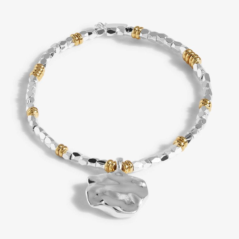 Joma Jewellery Summer Solstice Faceted Silver And Gold Bracelet