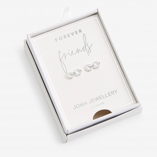 Joma Jewellery Treasure The Little Things Earring Box Forever Friends Silver