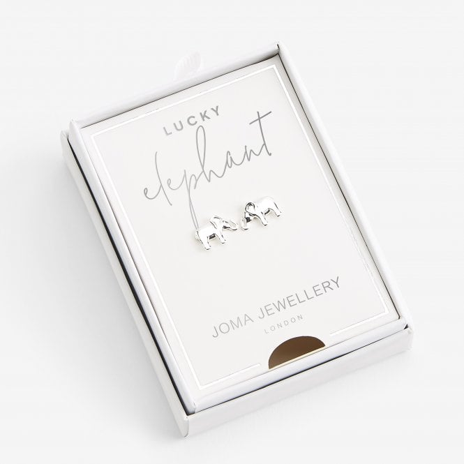 Joma Jewellery Treasure The Little Things Earring Box Lucky Elephant Silver