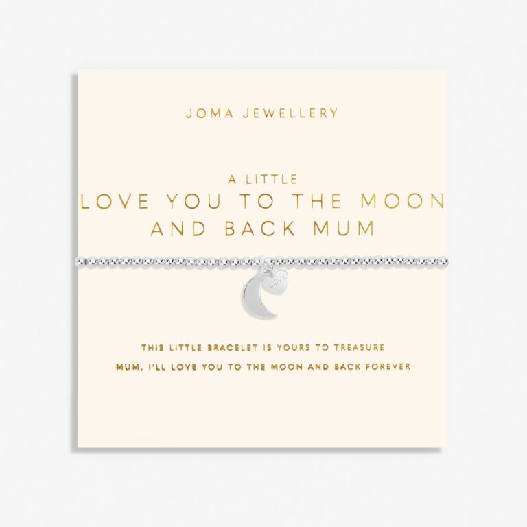 Joma Jewellery Mother's Day A Little Love You To The Moon And Back Mum Bracelet Silver Plated