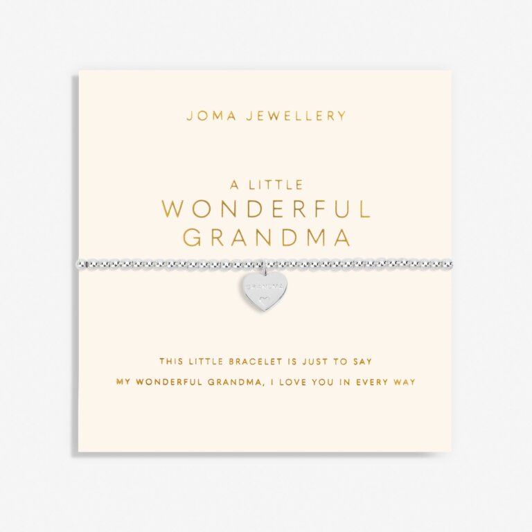 Joma Jewellery Mother's Day Grandparent A Little Wonderful Grandma Silver Plated Bracelet