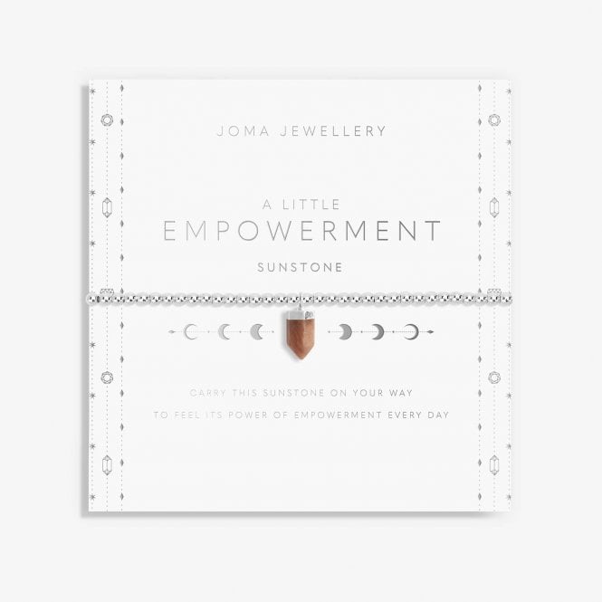 Joma Jewellery Affirmation Crystal A Little Empowerment Sunstone Silver Bracelet