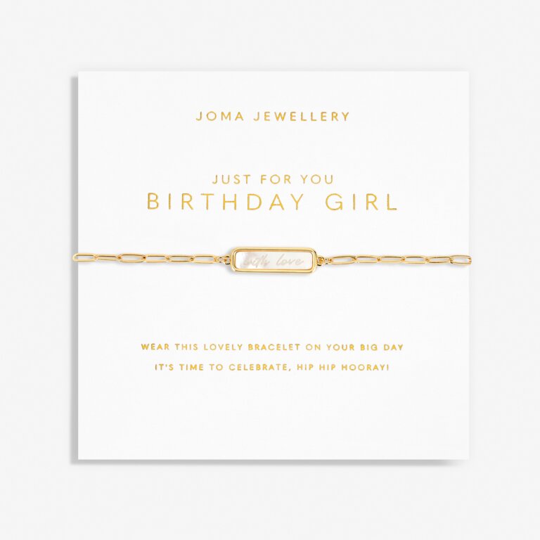 Joma Jewellery My Moments Just For You Birthday Girl Gold Bracelet