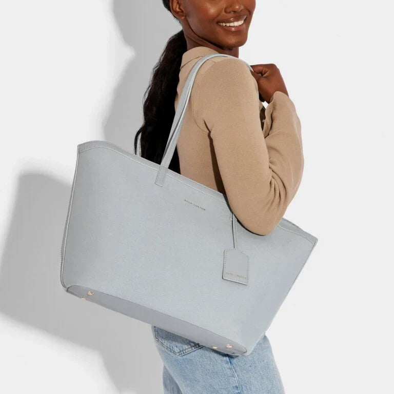 Katie Loxton Amalfi Canvas Tote Bag Dusty Blue
