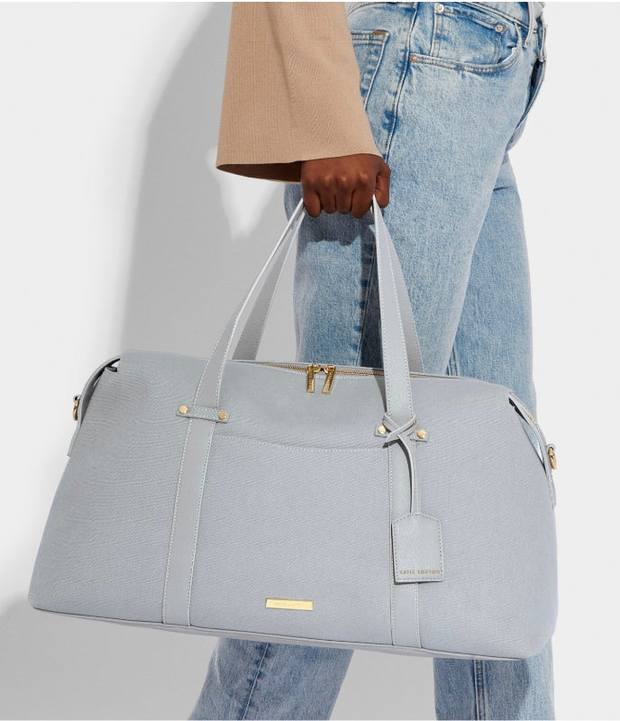 Katie Loxton Amalfi Canvas Weekend Bag Dusty Blue