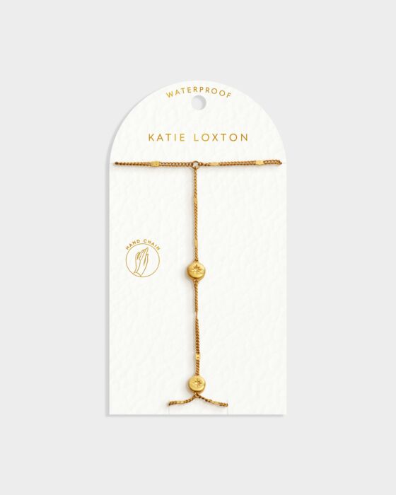 Katie Loxton Aphira Hand Chain Gold Coated