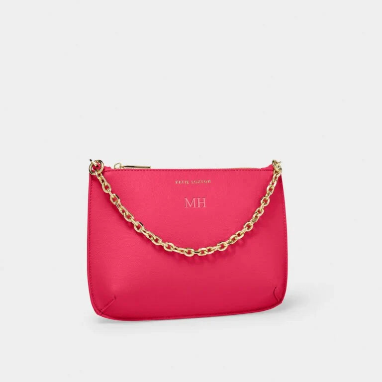 Katie Loxton Astrid Chain Clutch Fuchsia