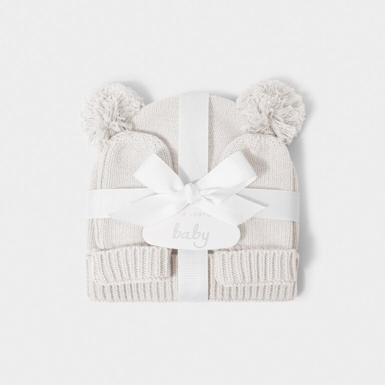 Katie Loxton Baby Hat And Mittens Set Off White