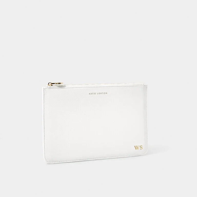 Katie Loxton Birthstone Pouch April Off White