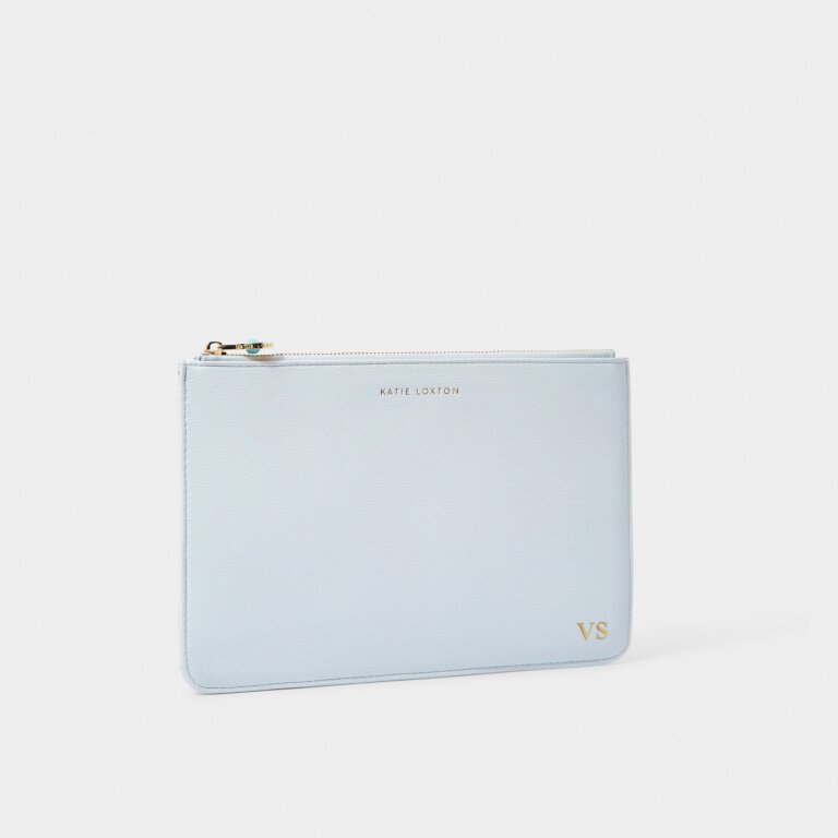 Katie Loxton Birthstone Pouch December Light Blue