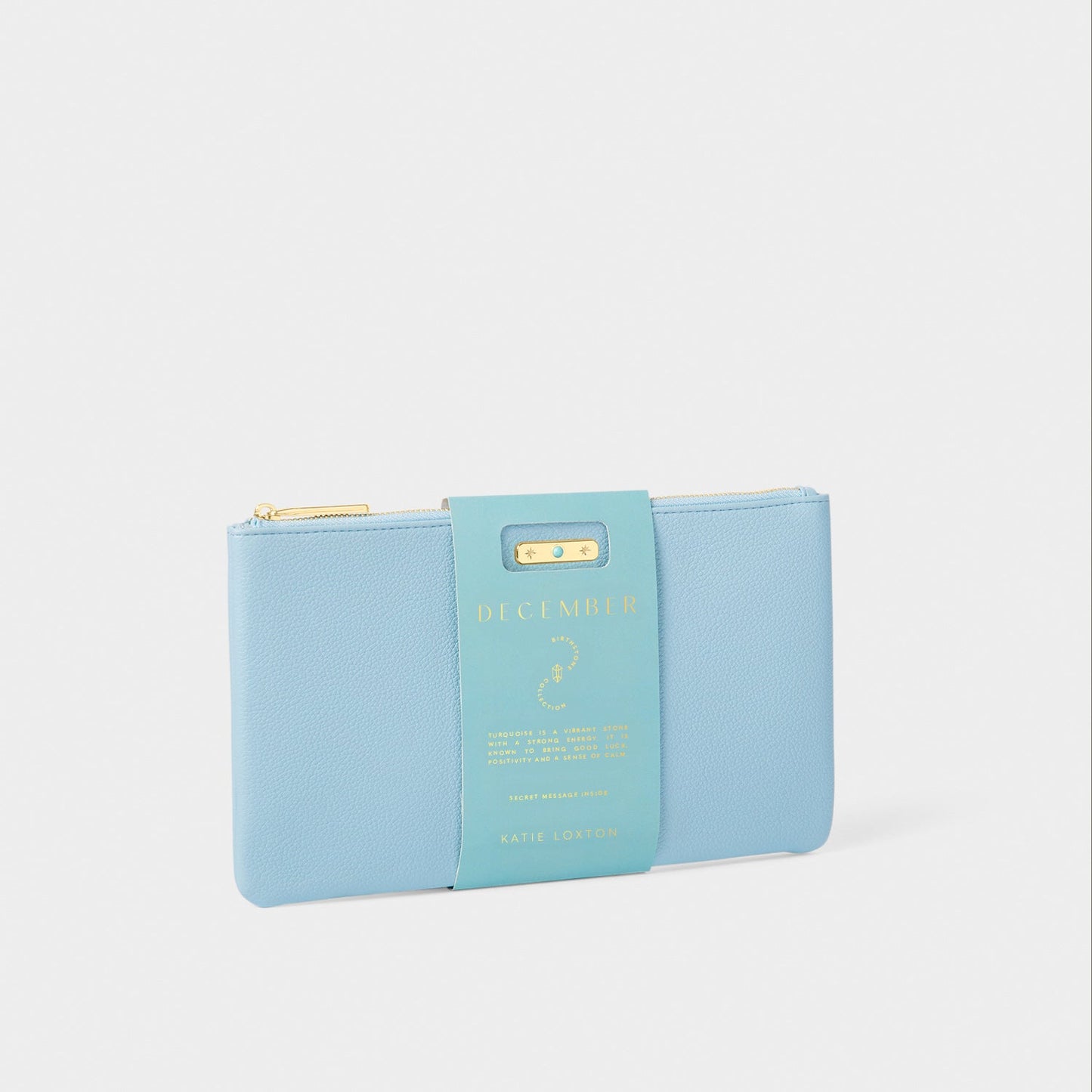 Katie Loxton Birthstone Pouch December Turquoise