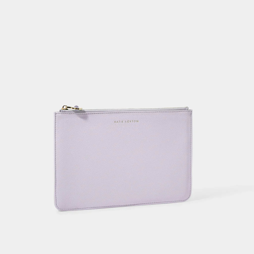 Katie Loxton Birthstone Pouch February Light Lilac