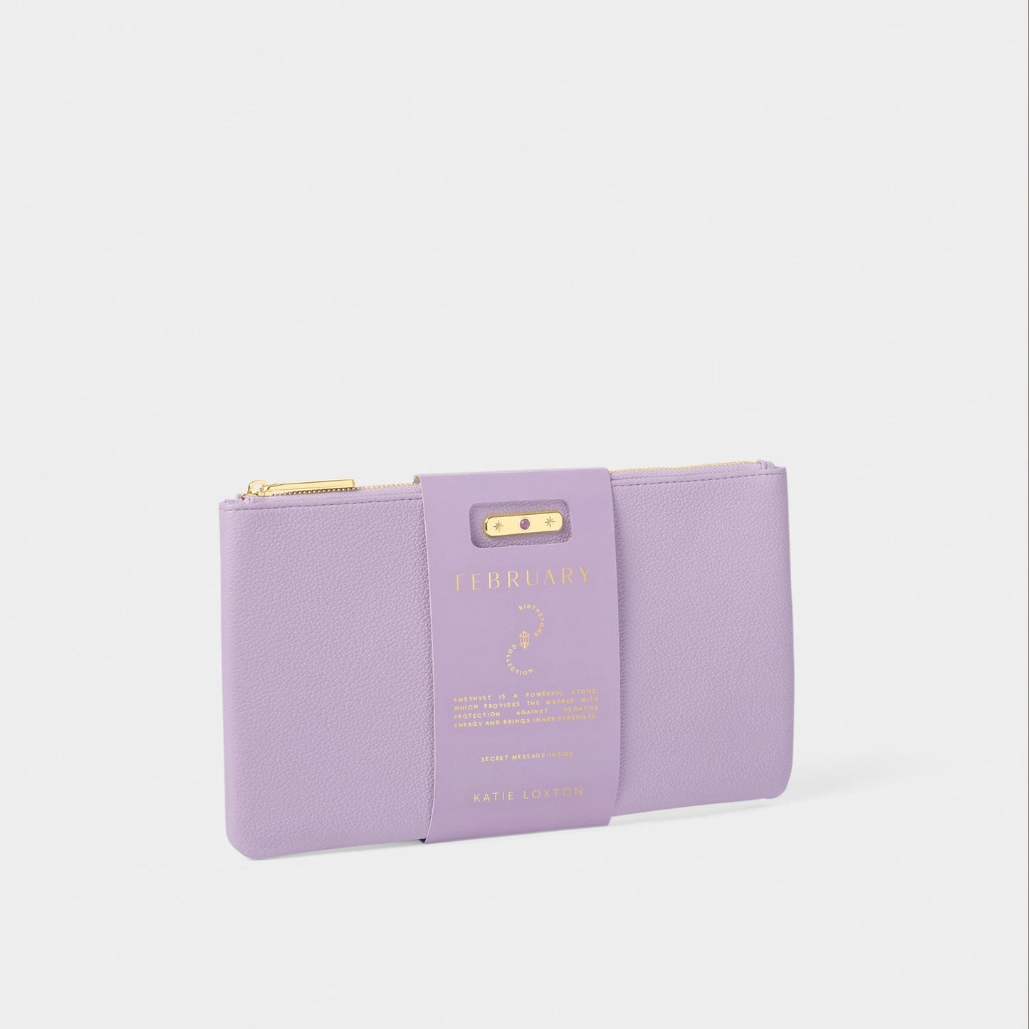 Katie Loxton Birthstone Pouch February Lilac