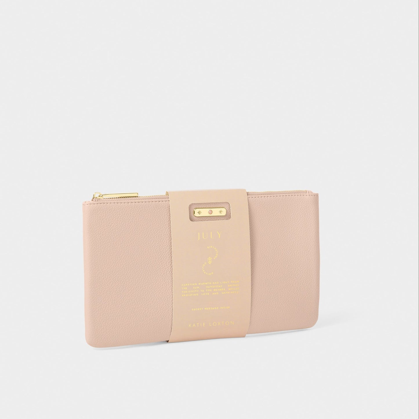 Katie Loxton Birthstone Pouch July Nude Pink