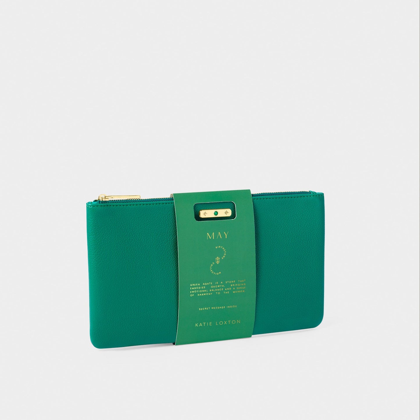 Katie Loxton Birthstone Pouch May Deep Green