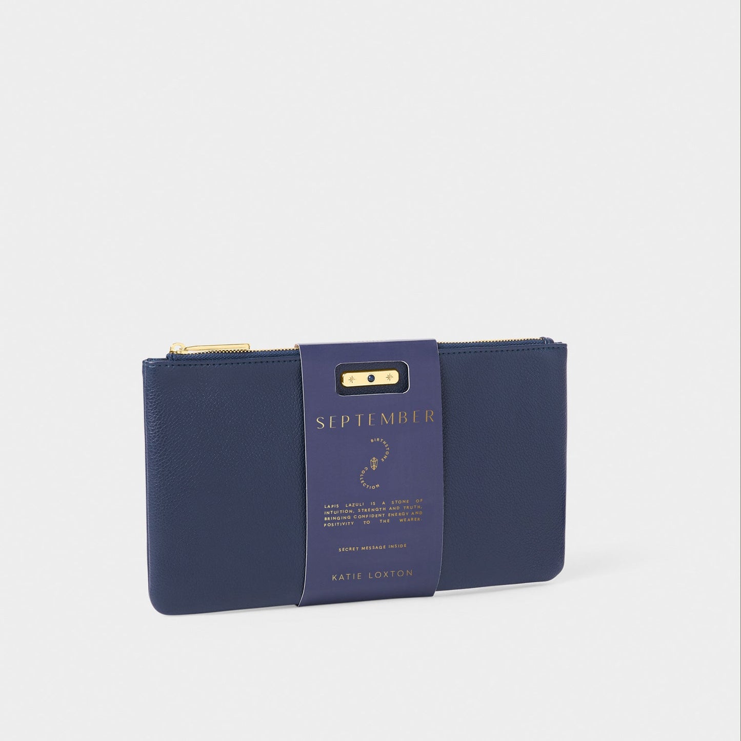 Katie Loxton Birthstone Pouch September Deep Navy