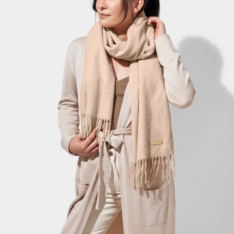 Katie Loxton Blanket Scarf Taupe
