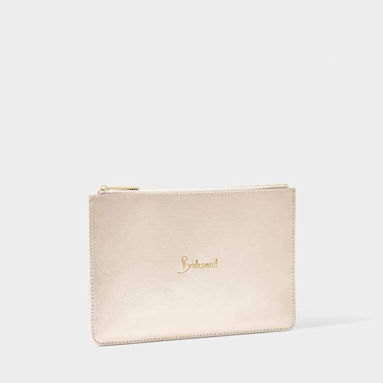Katie Loxton Bridal Perfect Pouch Bridesmaid Gold
