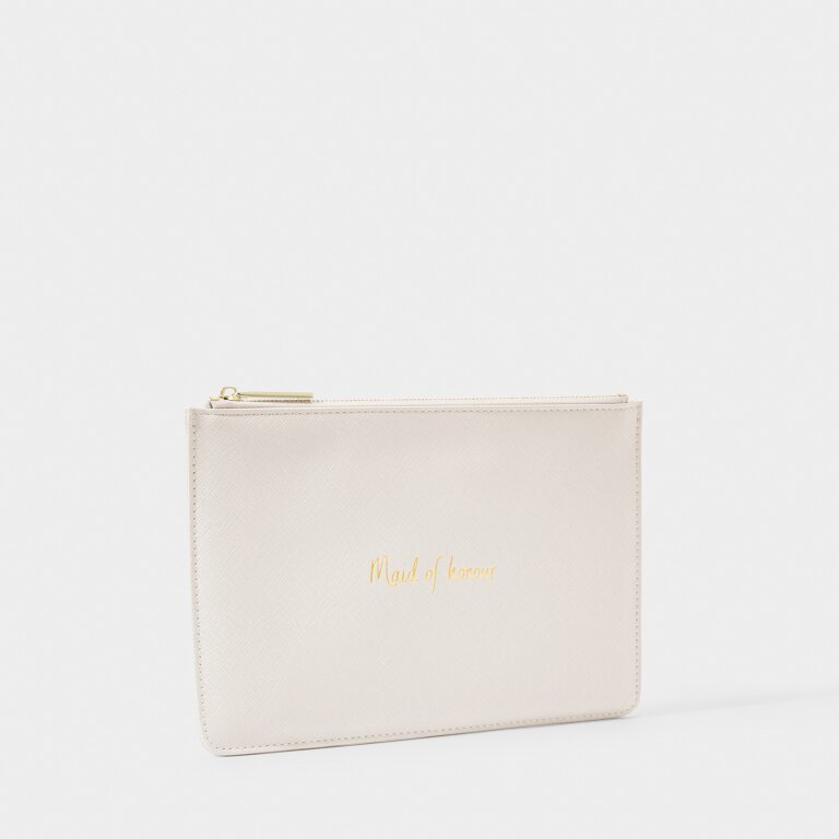 Katie Loxton Bridal Perfect Pouch Maid Of Honour Dove Grey