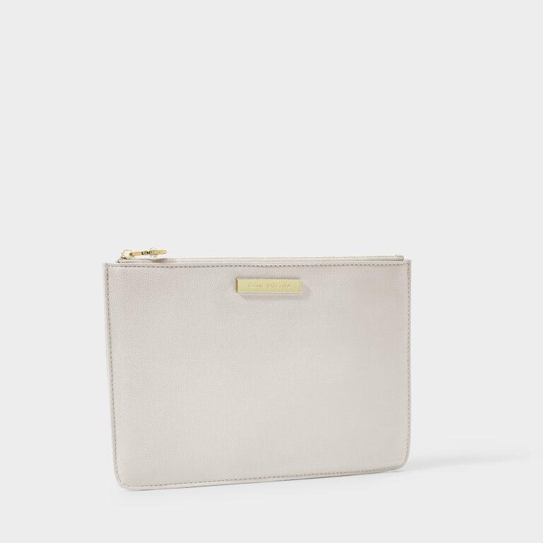 Katie Loxton Bridal Semi Precious Stone Pouch Grey/Rock Crystal