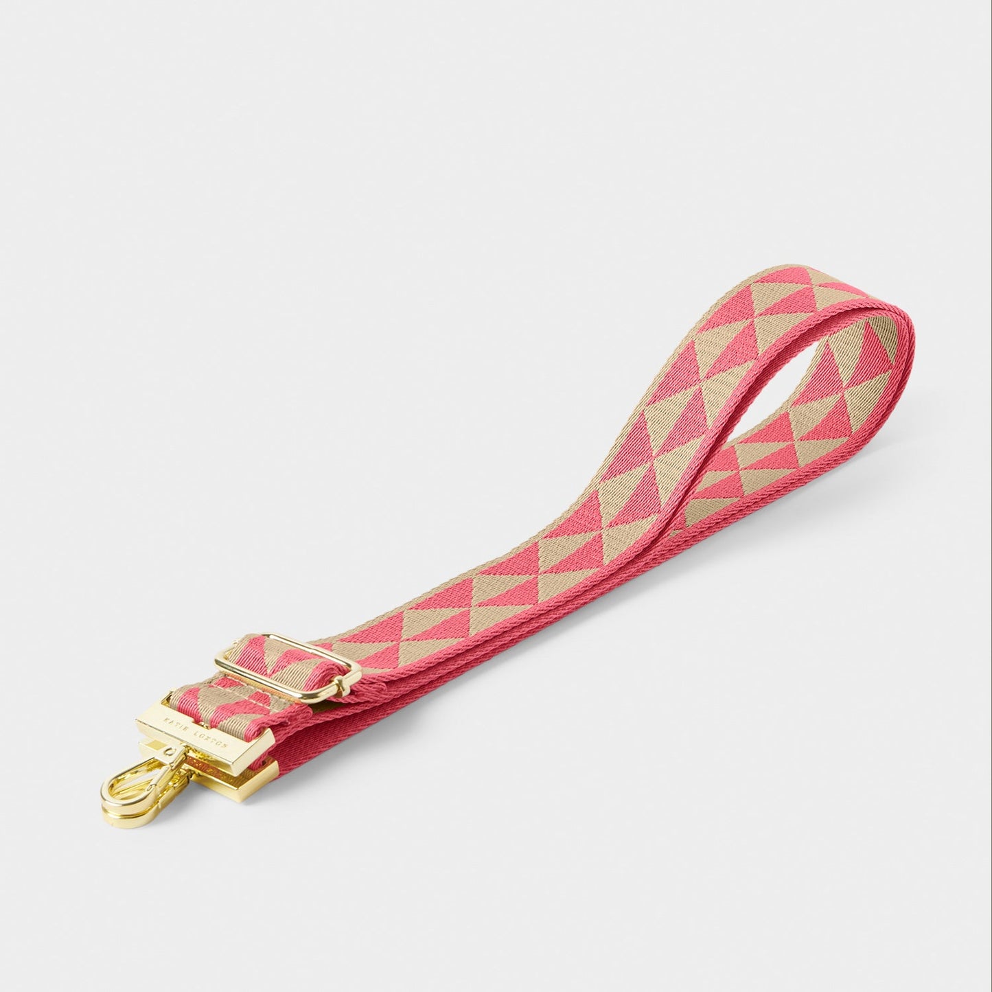 Katie Loxton Canvas Strap Coral Geometric Triangle