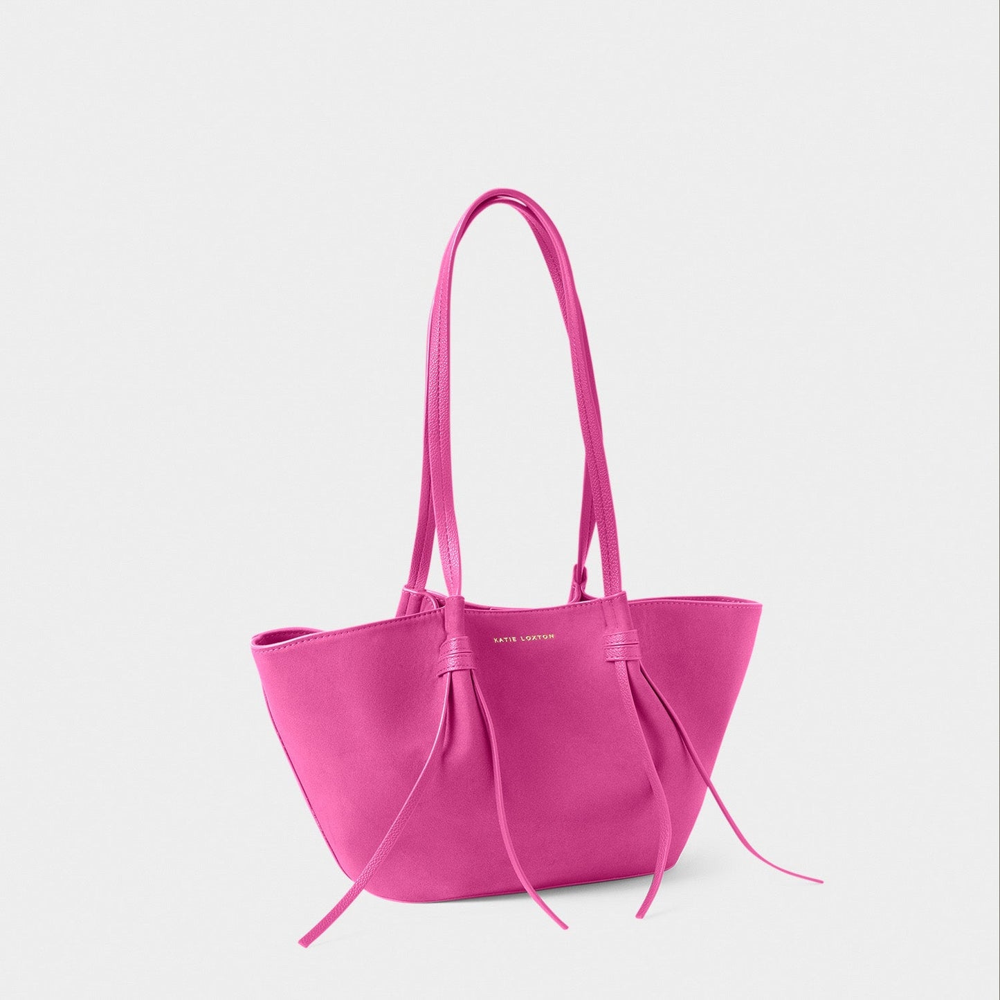 Katie Loxton Celina Small Suedette Tote Bag Magenta Suedette